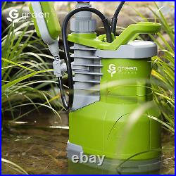 Water Removal Kits by Green Expert, Powerful Sump Pump with 50FT PVC Garden Hose