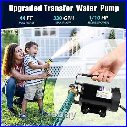 Water Transfer Pump 1/10HP 330GPH Electric Utility Sump Pump Replacement Kit