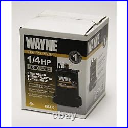 Wayne 56517 TSC130 Utility Pump, Pack of 1, Black