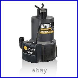Wayne 57729-WYN1 EEAUP250 1/4 HP Automatic ON/OFF Electric Water Removal Pump