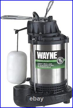 Wayne 58321-WYN3 CDU980E 3/4 HP Submersible Cast Iron and Stainless Steel Pump