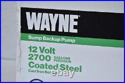 Wayne Emergency Backup Sump Pump 12V 2700GPH High Flow ESP25N 58368-WYN1