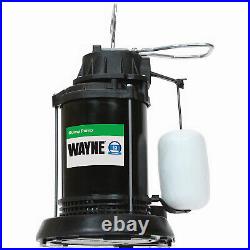 Wayne SPF33 Submersible Sump Pump With Vertical Switch, Thermoplastic, 1/3-HP