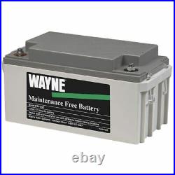 Wayne WSB1275 Maintenance Free AGM Backup Sump Pump Battery (75 AH)