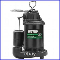 Wayne Water Systems CDU800 0.5 HP Submersible Cast Iron & Steel Sump Pump