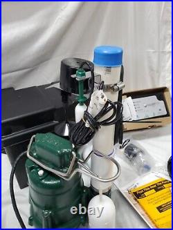 ZOELLER 508-0019 Sump/Battery Back-Up System Pump HP 1/2 Complete System TESTED