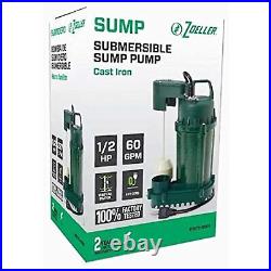 Zoeller 0.5-HP 60GPM Cast Iron Submersible Sump Pump (1075-0001)