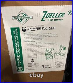 Zoeller AquaNot Spin Preassemble Sump Pump System with Battery Back-Up 508-0006