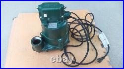 Zoeller N98 Submersible Sump Pump Effluent Septic 1/2 HP 115V Dewatering Water