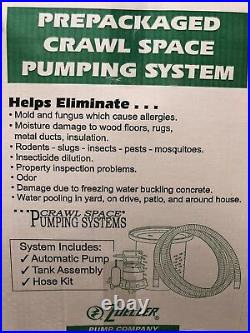 Zoeller Sump Pump M53 Kit Bucket + Lid + Hose Crawlspace Water Removal Flood