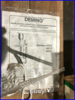 (new) Deming Model 4501 (316 SS) Vertical Sump Pump